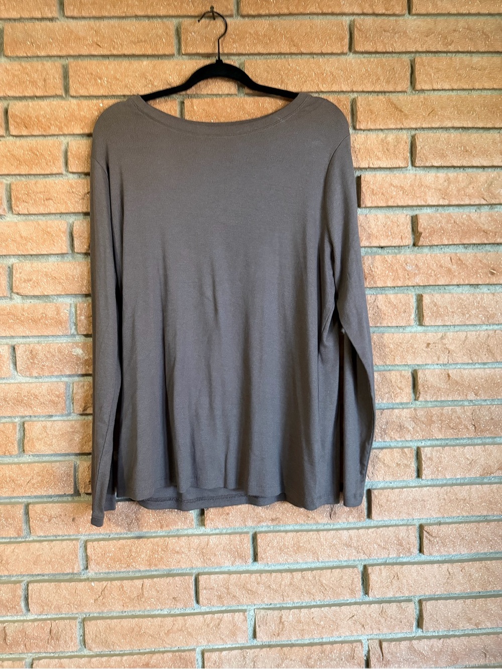 a new day Long Sleeve top- Brown